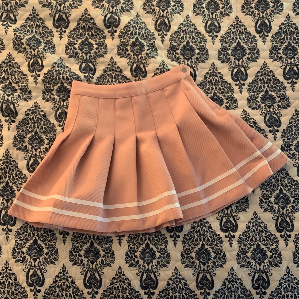 Pink H&M Pleated Skirt